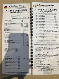 Restaurant L'Atelier de l'Huitre à Cancale menu
