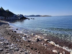 Red beach'in fotoğrafı uçurumlarla desteklenmiş