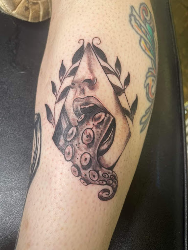 Explore side thigh tattoo ideas, creative tattoo ideas in Minersville, available at Foundation Tattoo & Art Studio