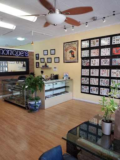 Explore leg tattoo idea, creative tattoo ideas in Clearwater, available at Moniques Body Art