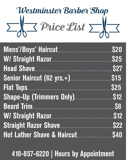 Barber Shop «westminster barber shop», reviews and photos, 330 140 Village Rd, Westminster, MD 21157, USA