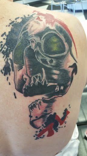 Explore virgo tattoo ideas for men, creative tattoo ideas in Bradley, available at Rogers Tattooing & Body Piercing