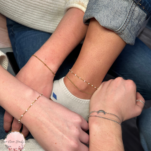 Explore cross stitch tattoo ideas, creative tattoo ideas in Whitehall, available at Bare flower beauty bar