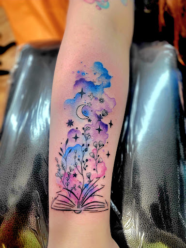 Explore tattoo ideas for arms and shoulders, creative tattoo ideas in Benton, available at Spectrum Tattoo