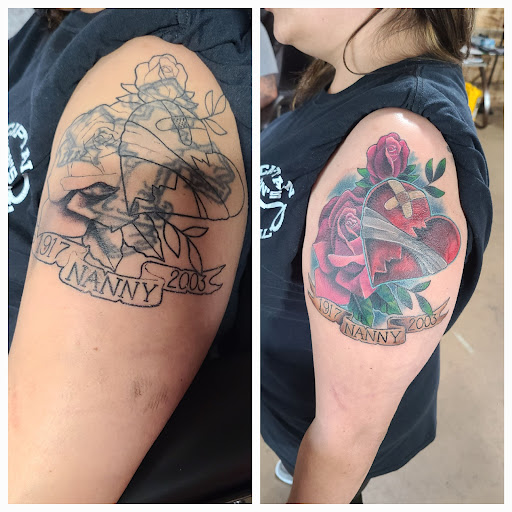 Explore small grandparents tattoo ideas, creative tattoo ideas in Stetsonville, available at Solace Ink Company LLC