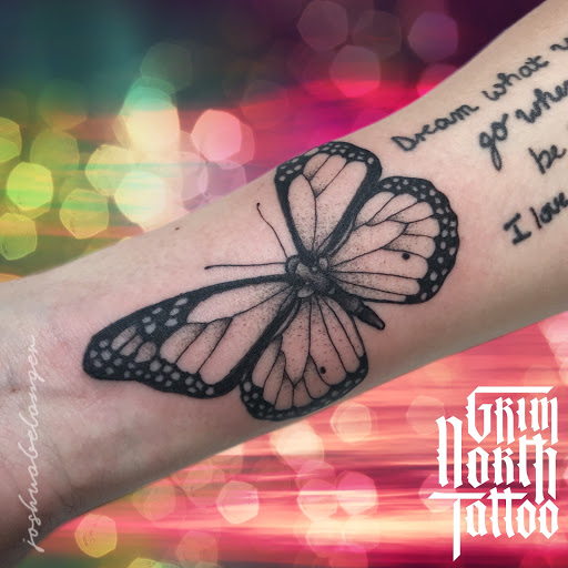 Explore lil peep tattoo ideas, creative tattoo ideas in Portsmouth, available at Grim North Tattoo and Piercing