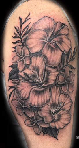Explore tattoo of son's name ideas, creative tattoo ideas in Peckville, available at Silver Fox Tattoos