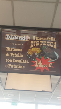 Menu / carte de Dadando à Corciano