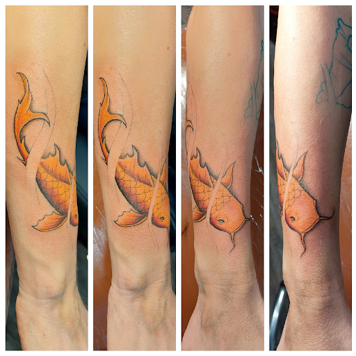 Explore back of knee tattoo ideas, creative tattoo ideas in Saint Paul, available at Permanent Mark Tattoo