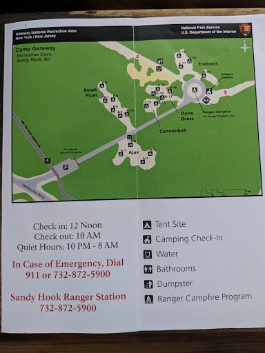 Campground «Camp Gateway - Sandy Hook», reviews and photos, 26 Hudson Rd, Highlands, NJ 07732, USA