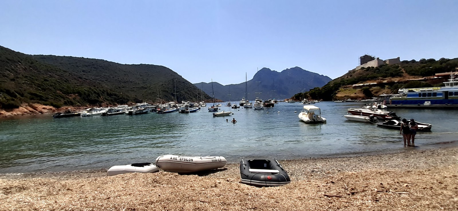Photo of Girolata beach amenities area