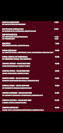 Menu / carte de Nielandschänke à Greven