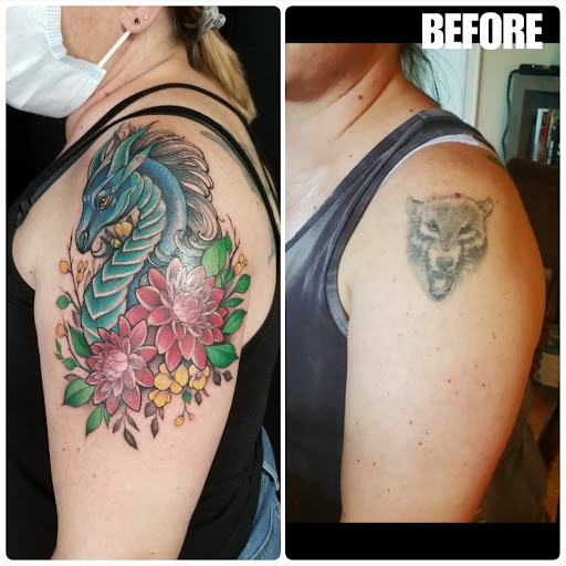 Explore tattoo tribal sleeve ideas, creative tattoo ideas in Huntington Beach, available at Mechanical Concept Tattoo