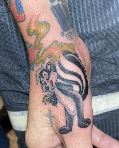Explore jack and sally tattoo ideas, creative tattoo ideas in Mckinney, available at Anvil Tattoo