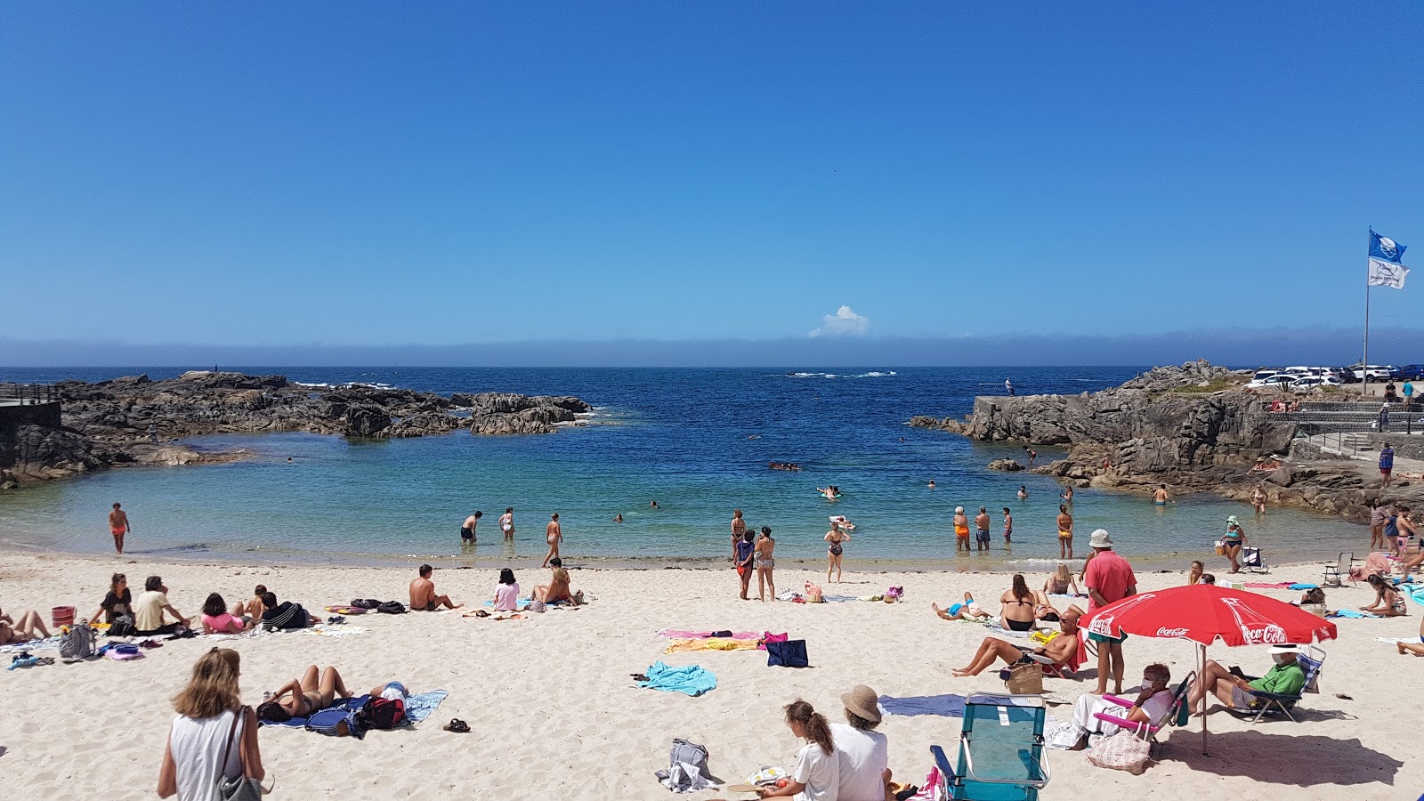 Foto van Praia de Fedorento met wit zand oppervlakte
