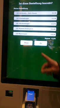 Restauration rapide McDonald's à Völklingen (le menu)