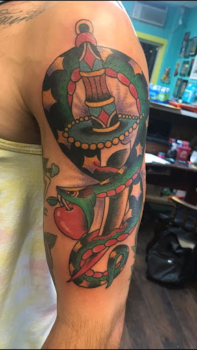 Explore unalome tattoo ideas, creative tattoo ideas in San Angelo, available at Good Vibes Only Tattoo Studio