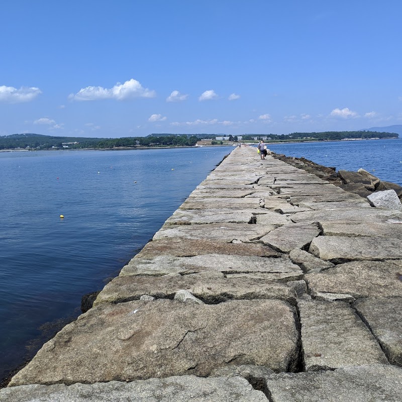 Granite Breakwater of Rockland Harbor