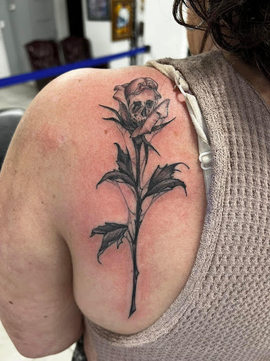 Explore chest piece tattoo ideas for guys, creative tattoo ideas in Daytona Beach, available at Studio 21 Tattoo & Piercings Daytona Beach