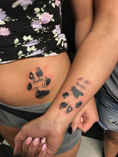 Explore matching cat tattoo ideas, creative tattoo ideas in Nampa, available at Temptation Tattoo & Body Piercing