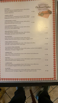 Restaurant Ca' Ascari Canton à Sorgà (le menu)