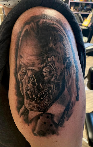 Explore insanity tattoo ideas, creative tattoo ideas in Nashville, available at RedBird Tattoo