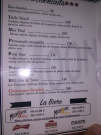 Restaurant le Churchill à Toulon menu