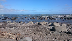 Foto von Ohawe Beach mit langer gerader strand