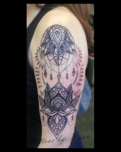 Explore prayer hands tattoo ideas, creative tattoo ideas in Renton, available at Handsome Devil Ink