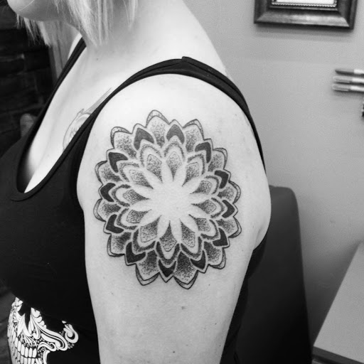 Explore cute woman tattoo ideas, creative tattoo ideas in Calhoun, available at A Sailors Grave Tattoo Parlor