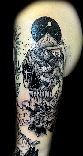 Explore inner bicep tattoo cover up ideas, creative tattoo ideas in Mesa, available at Club Tattoo