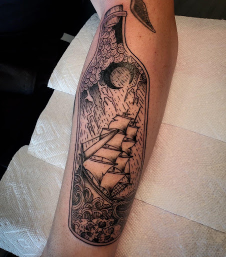 Explore chinese word tattoo ideas, creative tattoo ideas in Palm Harbor, available at Angry Owl Tattoo and Piercing