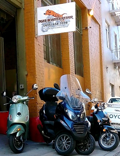Motor scooter repair shop Daly City