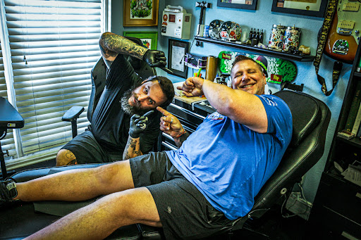 Explore beer tattoo ideas, creative tattoo ideas in Tampa, available at Sword & Stone Tattoo