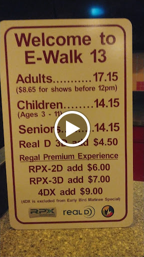 Movie Theater «Regal Cinemas E-Walk 13 & RPX», reviews and photos, 247 W 42nd St, New York, NY 10036, USA