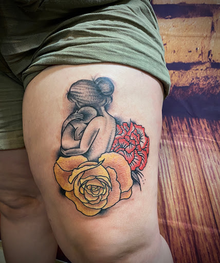 Explore portal tattoo ideas, creative tattoo ideas in Modesto, available at Dying Art Tattoo