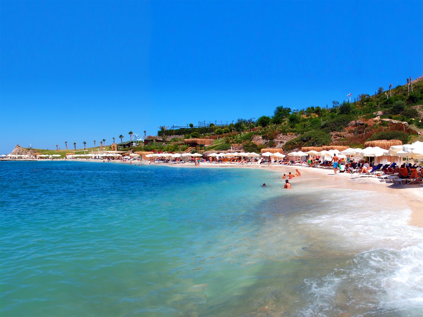 Palmalife Hotel Beach'in fotoğrafı turkuaz saf su yüzey ile