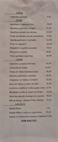 Carte du Manjar do Douro à Lamego