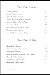 Restaurant de fruits de mer Vico dei Santi à Modica (le menu)