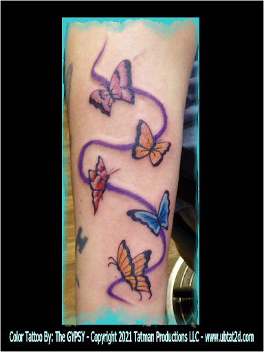 Explore pentagram tattoo ideas, creative tattoo ideas in Topeka, available at Artist Alley Studio Tattoos & Piercings