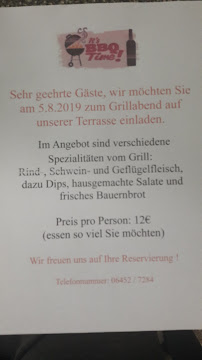 Restaurant Bürgerhaus à Allendorf carte