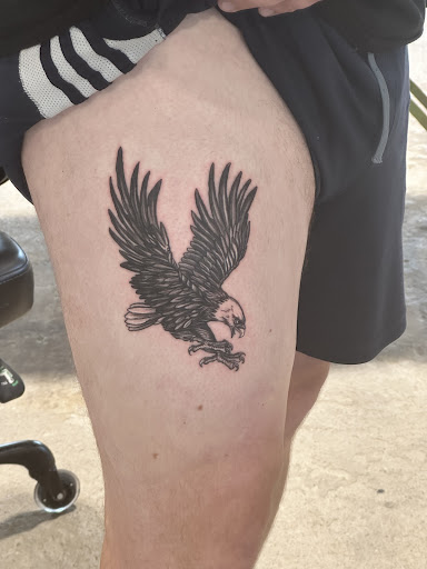 Explore small phoenix tattoo ideas, creative tattoo ideas in Dayton, available at Aisle 9 Tattoo