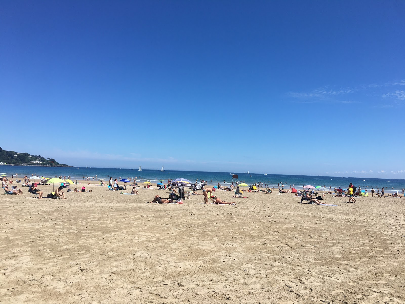 Photo of Hendaye Beach with turquoise pure water surface