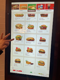 Menu / carte de Burger King à Berlin