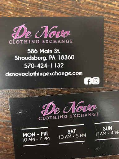 Thrift Store «De Novo Clothing Exchange», reviews and photos, 586 Main St, Stroudsburg, PA 18360, USA