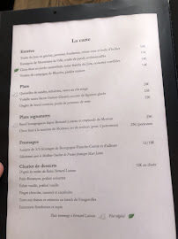 Restaurant Loiseau du Temps à Besançon (le menu)