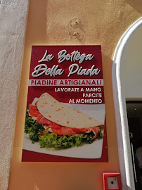 Menu / carte de La bottega della piada à Procchio