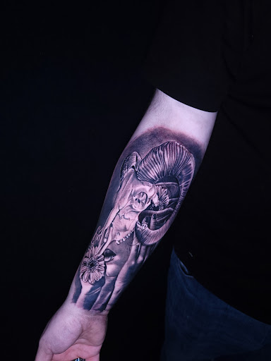 Explore saint tattoo ideas, creative tattoo ideas in Bensalem, available at Philly Joe Tattoo Studio