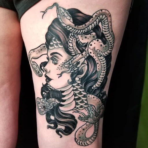 Find leo constellation tattoo ideas for your next unique tattoo in Lake Villa at Eternal Tiger Tattoo