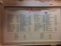 Restaurant Trattoria Romolo à Nettuno (la carte)